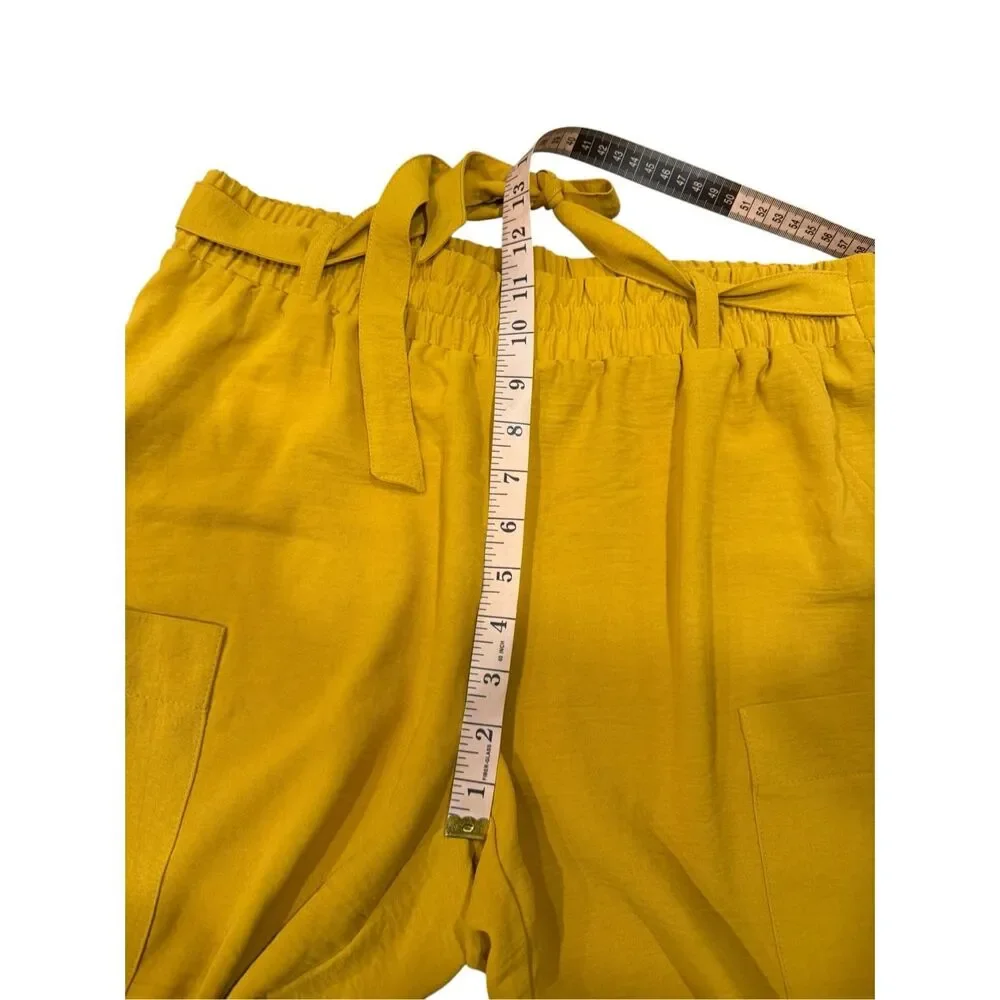 NYCC Womens Pull On Ankle Joggers Golden Yellow Medium - Picture 4 of 6